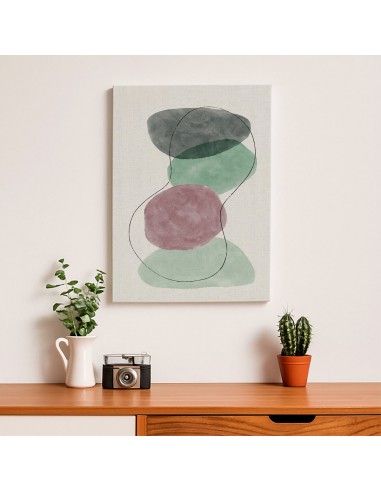 Cuadro Abstracto Bonito 35x50cm Lienzografía Diseño 0319