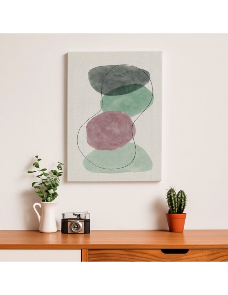 Cuadro Abstracto Bonito 35x50cm Lienzografía Diseño 0319