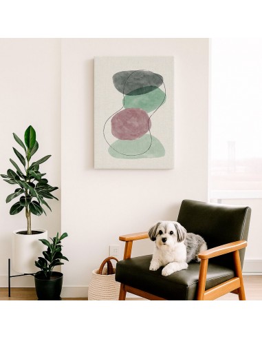 Cuadro Abstracto Bonito 35x50cm Lienzografía Diseño 0319