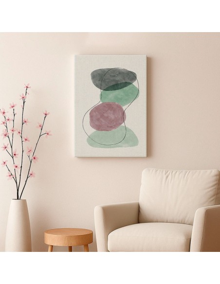 Cuadro Abstracto Bonito 35x50cm Lienzografía Diseño 0319
