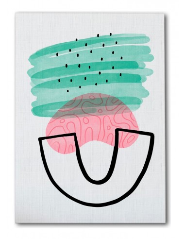 Cuadro Abstracto Bonito 35x50cm Lienzografía Diseño 0320