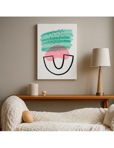 Cuadro Abstracto Bonito 35x50cm Lienzografía Diseño 0320