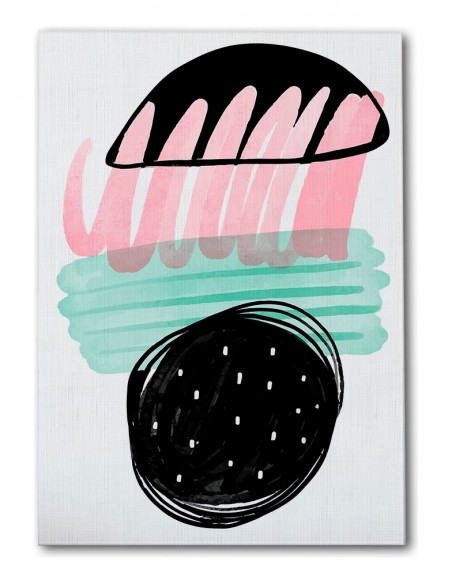 Cuadro Abstracto Bonito 35x50cm Lienzografía Diseño 0321