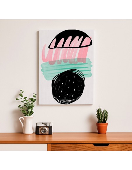 Cuadro Abstracto Bonito 35x50cm Lienzografía Diseño 0321