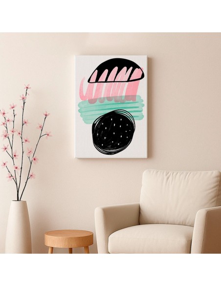 Cuadro Abstracto Bonito 35x50cm Lienzografía Diseño 0321