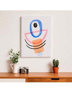 Cuadro Abstracto Bonito 35x50cm Lienzografía Diseño 0323 2