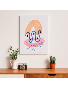 Cuadro Abstracto Bonito 35x50cm Lienzografía Diseño 0325 2