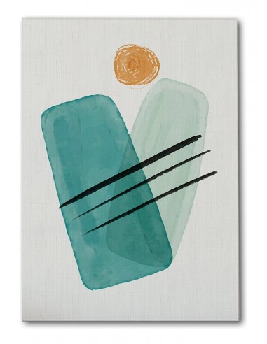 Cuadro Abstracto Bonito 35x50cm Lienzografía Diseño 0326