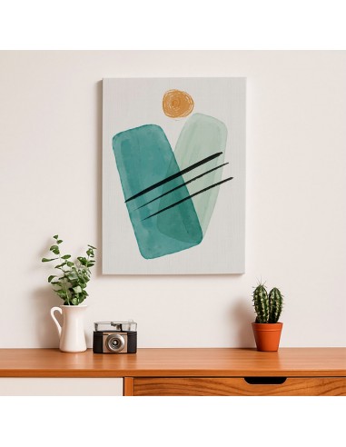 Cuadro Abstracto Bonito 35x50cm Lienzografía Diseño 0326