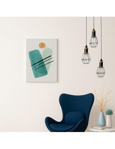 Cuadro Abstracto Bonito 35x50cm Lienzografía Diseño 0326