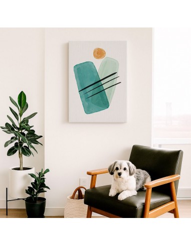 Cuadro Abstracto Bonito 35x50cm Lienzografía Diseño 0326