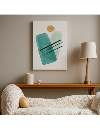 Cuadro Abstracto Bonito 35x50cm Lienzografía Diseño 0326