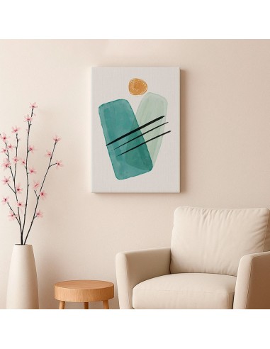 Cuadro Abstracto Bonito 35x50cm Lienzografía Diseño 0326