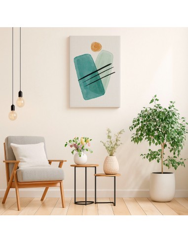 Cuadro Abstracto Bonito 35x50cm Lienzografía Diseño 0326