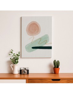 Cuadro Abstracto Bonito 35x50cm Lienzografía Diseño 0328 2