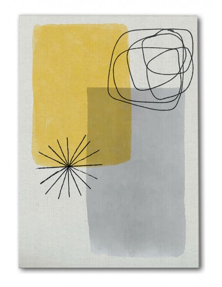 Cuadro Abstracto Bonito 35x50cm Lienzografía Diseño 0330