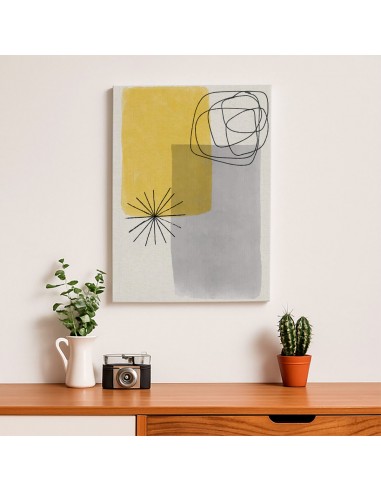 Cuadro Abstracto Bonito 35x50cm Lienzografía Diseño 0330