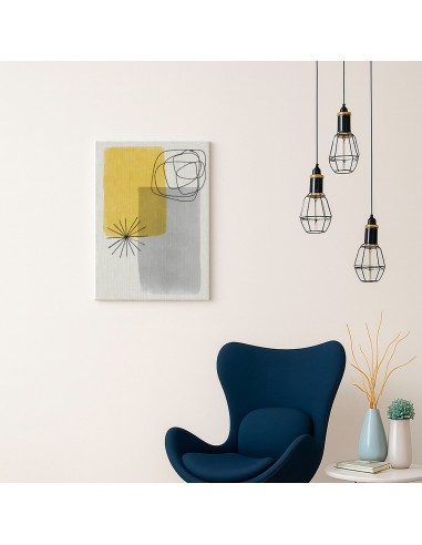 Cuadro Abstracto Bonito 35x50cm Lienzografía Diseño 0330