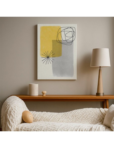 Cuadro Abstracto Bonito 35x50cm Lienzografía Diseño 0330