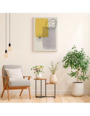 Cuadro Abstracto Bonito 35x50cm Lienzografía Diseño 0330