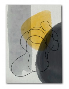 Cuadro Abstracto Bonito 35x50cm Lienzografía Diseño 0331