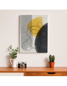 Cuadro Abstracto Bonito 35x50cm Lienzografía Diseño 0331 2