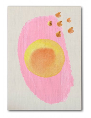 Cuadro Abstracto Bonito 35x50cm Lienzografía Diseño 0332