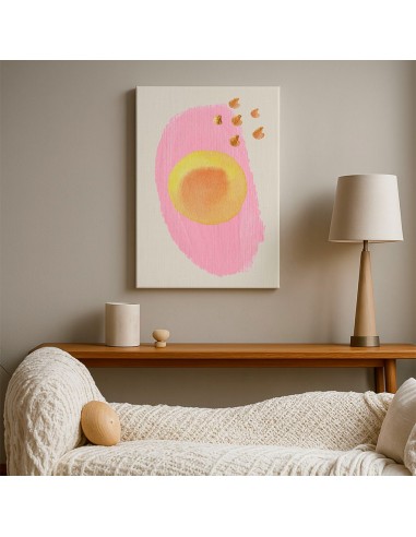 Cuadro Abstracto Bonito 35x50cm Lienzografía Diseño 0332