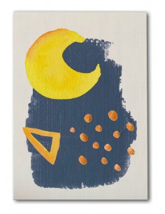 Cuadro Abstracto Bonito 35x50cm Lienzografía Diseño 0333