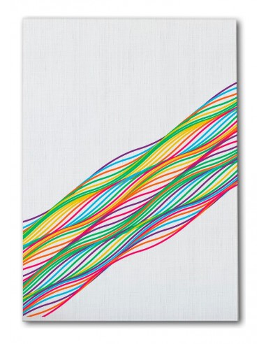 Cuadro Abstracto Bonito 35x50cm Lienzografía Diseño 0334