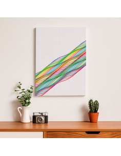 Cuadro Abstracto Bonito 35x50cm Lienzografía Diseño 0334 2