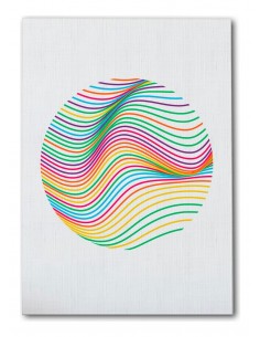 Cuadro Abstracto Bonito 35x50cm Lienzografía Diseño 0335