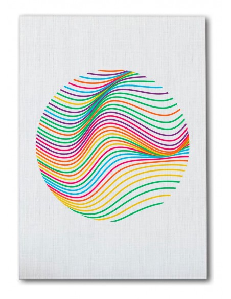 Cuadro Abstracto Bonito 35x50cm Lienzografía Diseño 0335