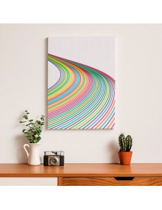 Cuadro Abstracto Bonito 35x50cm Lienzografía Diseño 0336 2