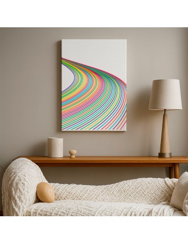 Cuadro Abstracto Bonito 35x50cm Lienzografía Diseño 0336