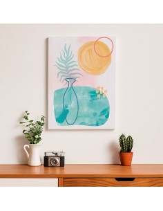 Cuadro Abstracto Bonito 35x50cm Lienzografía Diseño 0337 2