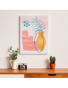 Cuadro Abstracto Bonito 35x50cm Lienzografía Diseño 0338 2