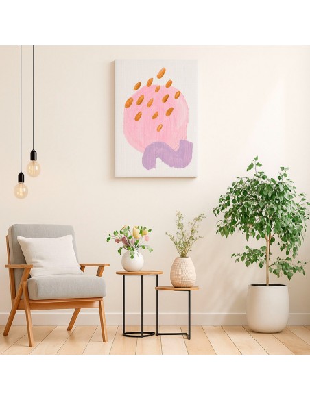 Cuadro Abstracto Bonito 35x50cm Lienzografía Diseño 0339