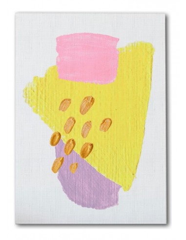 Cuadro Abstracto Bonito 35x50cm Lienzografía Diseño 0340