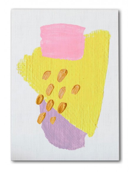 Cuadro Abstracto Bonito 35x50cm Lienzografía Diseño 0340