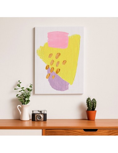 Cuadro Abstracto Bonito 35x50cm Lienzografía Diseño 0340
