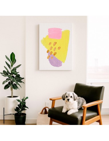 Cuadro Abstracto Bonito 35x50cm Lienzografía Diseño 0340