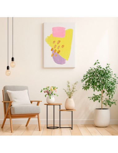 Cuadro Abstracto Bonito 35x50cm Lienzografía Diseño 0340