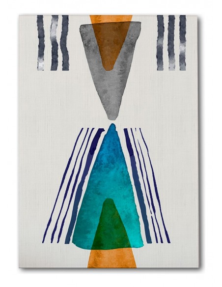 Cuadro Abstracto Bonito 35x50cm Lienzografía Diseño 0344