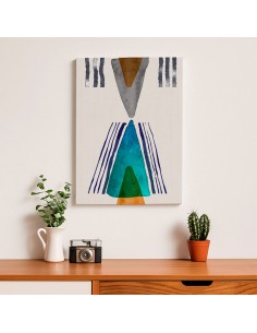 Cuadro Abstracto Bonito 35x50cm Lienzografía Diseño 0344 2