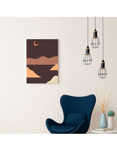 Cuadro Abstracto Paisaje 35x50cm Lienzografía Diseño 0346