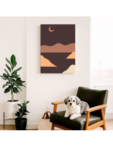 Cuadro Abstracto Paisaje 35x50cm Lienzografía Diseño 0346