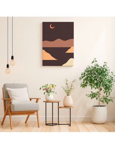 Cuadro Abstracto Paisaje 35x50cm Lienzografía Diseño 0346