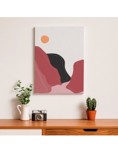 Cuadro Abstracto Paisaje 35x50cm Lienzografía Diseño 0348 2