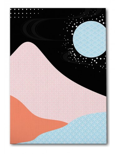 Cuadro Abstracto Paisaje 35x50cm Lienzografía Diseño 0349